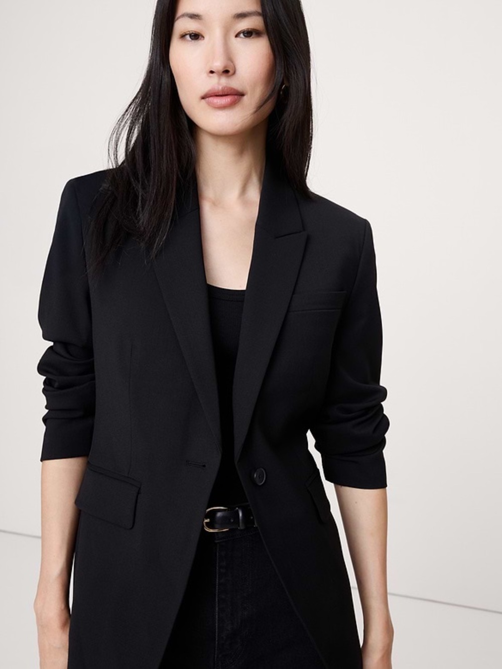 Banana Republic Black Classic Single-Button Blazer - Size 2 - NWOT
